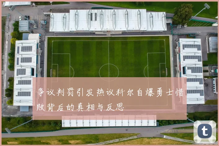 争议判罚引发热议科尔自爆勇士惜败背后的真相与反思